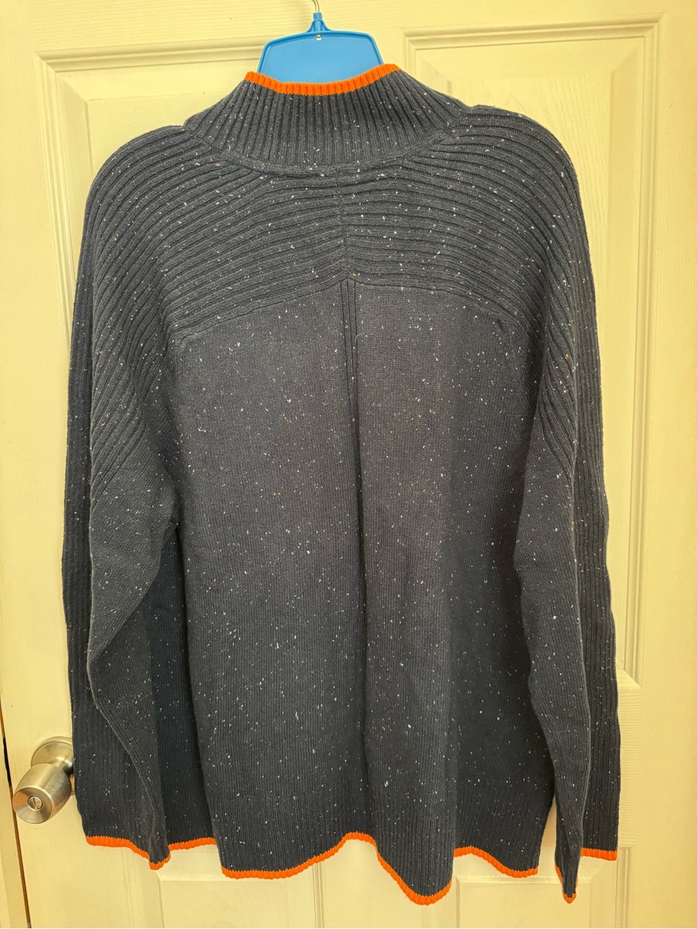 J. Jill Pure Jill Cotton Blend Knit Navy Blue Sweater [Size XL]. NWT - Picture 7 of 13